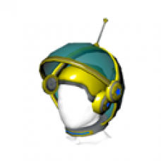 Yellow Saucer Pop Bubble Helmet